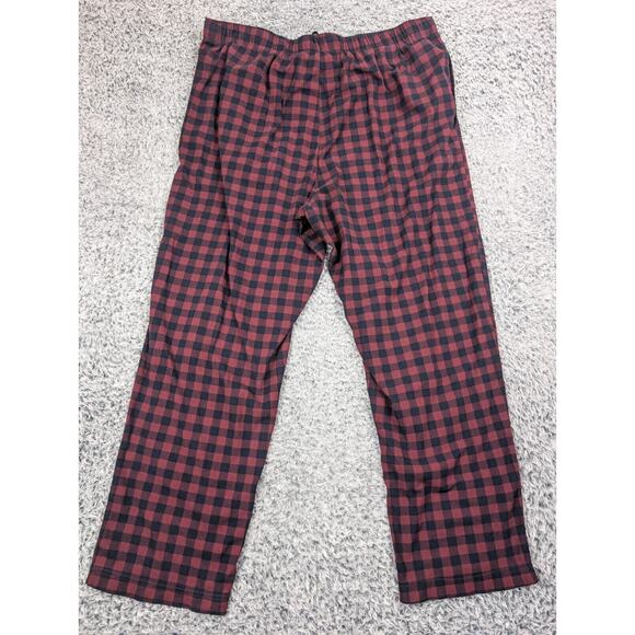 Nautica Pants Men Extra Large Plaid Sleepwear Pajama Drawstring Flannel Lounge - Picture 2 of 9